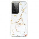 Fashion TPU Deksel Samsung Galaxy S21 Ultra 5G - Marmor thumbnail