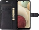 Lommebok deksel for Samsung Galaxy A12 svart thumbnail