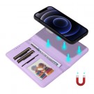 BETOPNICE 2-i-1 Lommebok deksel iPhone 12 Mini lys lilla thumbnail