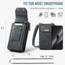 Caseme Universal mobilveske Vertikal - Svart thumbnail
