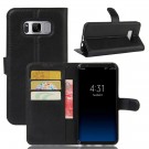Lommebok deksel for Samsung Galaxy S8 Plus svart thumbnail