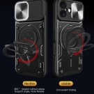 Tech-Flex Hybrid TPU Deksel med Ring Kickstand iPhone 17 svart thumbnail