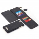 CaseMe 2-i-1 Lommebok deksel iPhone 6 Plus / 6S Plus svart thumbnail