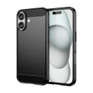 Tech-Flex TPU Deksel Carbon iPhone 16 Plus svart thumbnail