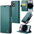 CaseMe Lommebok deksel for iPhone 15 Pro Max grønn thumbnail