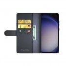 Lommebok deksel ekte Lær for Samsung Galaxy S24+ plus 5G svart thumbnail