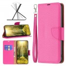 Lommebok deksel for Samsung Galaxy S23 5G rød rosa thumbnail