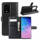 Lommebok deksel for Samsung Galaxy S20 Ultra 5G svart thumbnail
