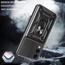 Tech-Flex TPU + PC Deksel med Ring Grep Samsung Galaxy S25 Edge 5G svart thumbnail