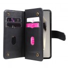 Lommebok-deksel plass til 10 stk kort for Samsung Galaxy S25 Ultra 5G svart thumbnail