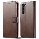 LC.IMEEKE Lommebok deksel for Samsung Galaxy S23 5G brun thumbnail
