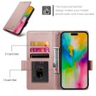 Lommebok deksel for iPhone 16 Pro Max Roségull thumbnail