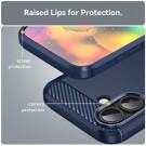 Tech-Flex TPU Deksel karbonfiber for iPhone 17 blå thumbnail