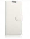 Lommebok deksel for Sony Xperia E5 hvit thumbnail