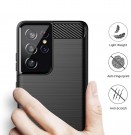 Tech-Flex TPU Deksel Carbon for Galaxy S21 Ultra 5G svart thumbnail