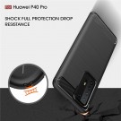 Tech-Flex TPU Deksel Carbon Huawei P40 Pro svart thumbnail