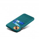 Tech-Flex TPU Deksel med PU-lær plass til kort iPhone 13 grønn thumbnail