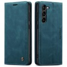CaseMe flip Retro deksel for Samsung Galaxy S23 5G blå thumbnail