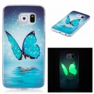 Fashion TPU Deksel Samsung Galaxy S6 - blue Butterfly thumbnail