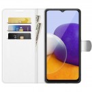 Lommebok deksel for Samsung Galaxy A22 5G hvit thumbnail