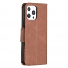 Lommebok deksel for iPhone 13 Pro Max brun thumbnail