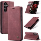 CaseMe flip Retro deksel for Samsung Galaxy S25 5G rød thumbnail