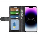 Lommebok deksel Premium for iPhone 15 Pro Max svart thumbnail