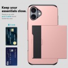 Hybrid TPU + PC Deksel plass til kort iPhone 17 Roségull thumbnail