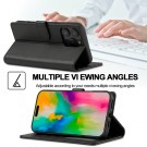 LC.IMEEKE Lommebok deksel for iPhone 16 Pro svart thumbnail