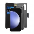 Puro 2-i-1 Magnetisk Lommebok-deksel Samsung Galaxy S23 FE 5G Svart thumbnail