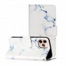 Lommebok deksel for iPhone 12 Mini hvit marmor thumbnail