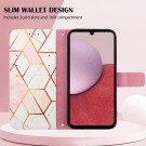Lommebok deksel for Samsung Galaxy A15 - Marmor mønster thumbnail