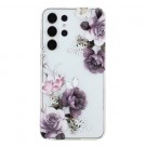 Fashion TPU Deksel for Samsung Galaxy S24 ultra 5G - blomster thumbnail