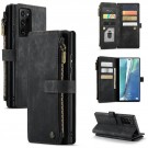 CaseMe retro multifunksjonell Lommebok deksel Samsung Galaxy Note 20 Ultra svart thumbnail