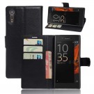 Lommebok deksel for Sony Xperia XZ / XZs svart thumbnail