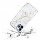 Fashion TPU Deksel iPhone 13 Pro - Gull Marmor thumbnail