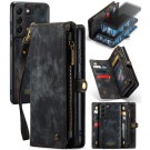 CaseMe 2-i-1 Lommebok deksel Samsung Galaxy S22 5G svart thumbnail