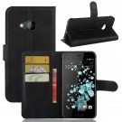 Lommebok deksel for HTC U Play svart thumbnail