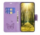 Lommebok deksel til Samsung Galaxy S25 5G - lilla Butterfly thumbnail
