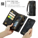CaseMe 2-i-1 Lommebok deksel iPhone 12 Mini svart thumbnail