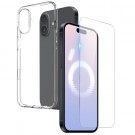 NORTHJO 2-i-1 TPU deksel og herdet glass skjermbeskytter iPhone 16 thumbnail