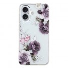 Fashion TPU Deksel for iPhone 16 - blomster thumbnail