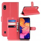 Lommebok deksel for Samsung Galaxy A10 rød thumbnail