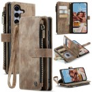 CaseMe multifunksjonell Lommebok deksel Samsung Galaxy S25 FE 5G brun thumbnail