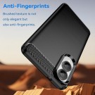 Tech-Flex TPU Deksel Carbon for Samsung Galaxy S25 Edge 5G svart thumbnail