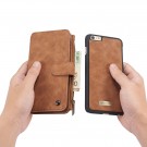 CaseMe 2-i-1 Lommebok deksel iPhone 6 / 6S brun thumbnail