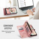 CaseMe 2-i-1 Lommebok deksel Samsung Galaxy S25 FE / S26 FE 5G rosa thumbnail