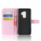 Lommebok deksel for Samsung Galaxy S9 plus lys rosa thumbnail