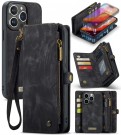 CaseMe 2-i-1 Lommebok deksel iPhone 16 Pro Max svart thumbnail
