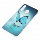 Fashion TPU Deksel Samsung Galaxy A50/A30s - blue Butterfly thumbnail